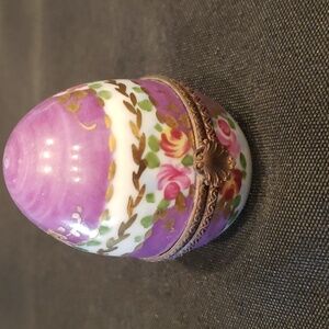 Limoges egg shaped box